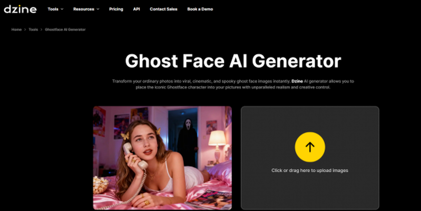 dzine ai ghostface generator