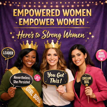 womens day empowerment quote photo booth