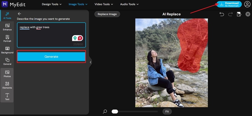 enter prompt to generate