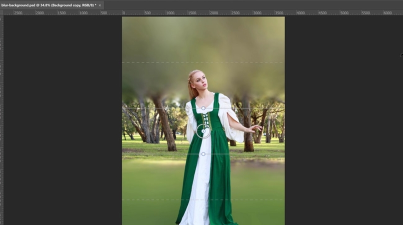 흐림 효과 적용 후 이미지 저장