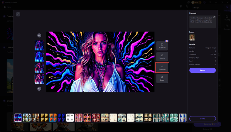 export the generated blacklight art posters