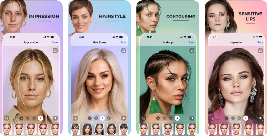 clear acne and wrinkles with faceapp