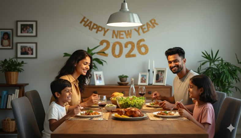 가족 새해 프롬프트
