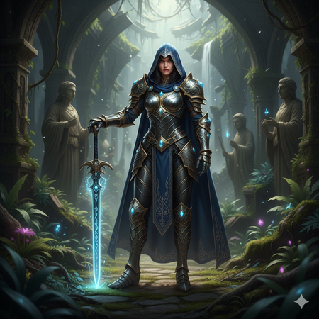 fantasy game character full body image