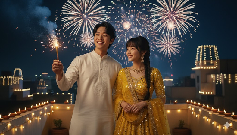 firework portrait images