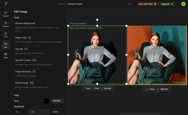 flair ai best x design alternative for models photography