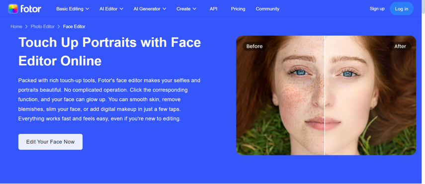 free face editor