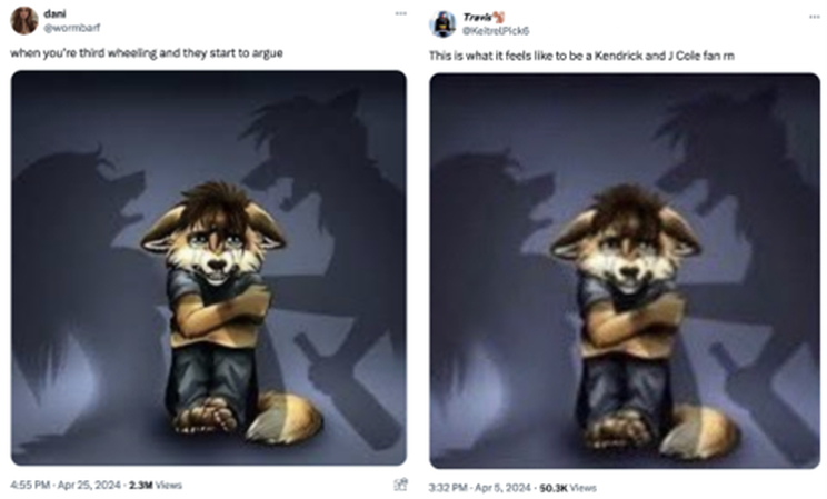 best furry fighting meme third wheel awkwardness