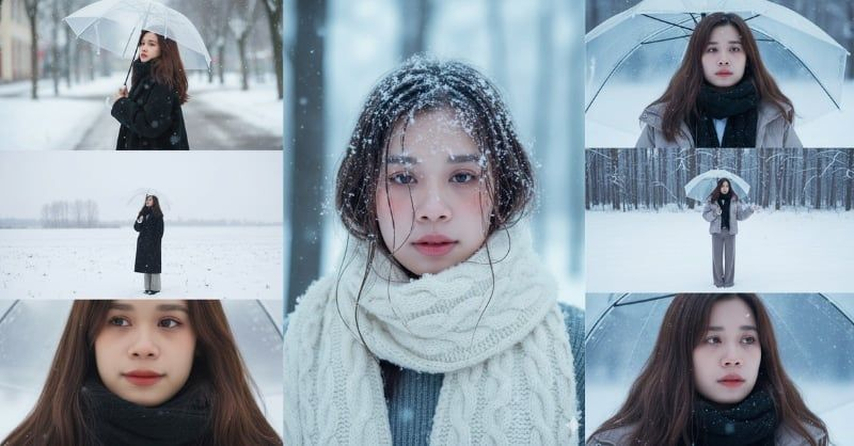 gemini ai winter snow photos