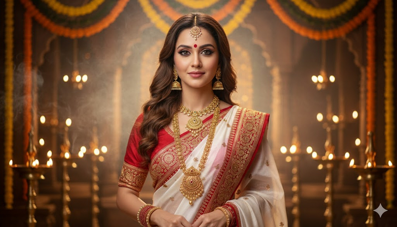 gemini festive prompt for girl