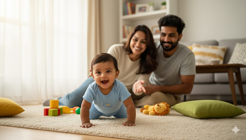 gemini prompt girl first crawl