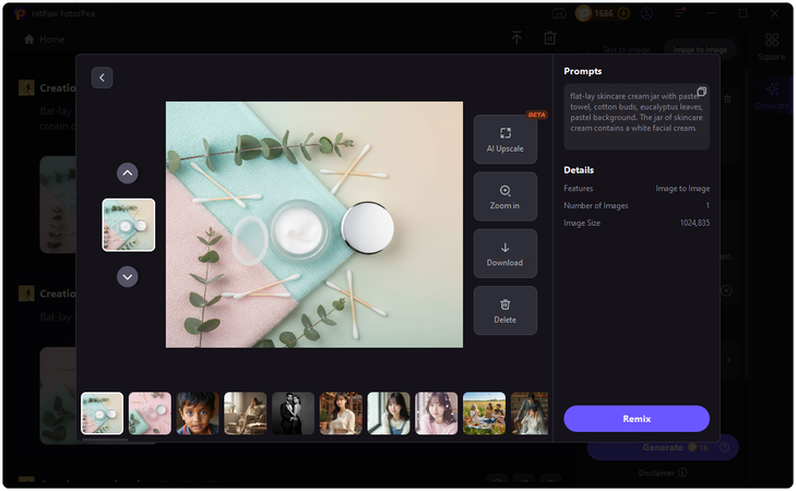 generator and download image