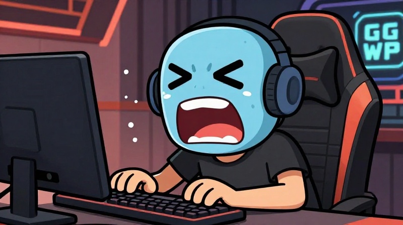 gg gamer crying mask meme