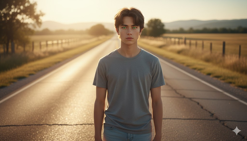 golden road chatgpt portrait prompt