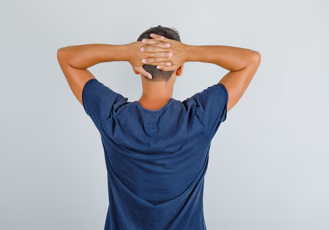 hands behind the back