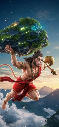 hanuman dynamic flying poses wallpapers
