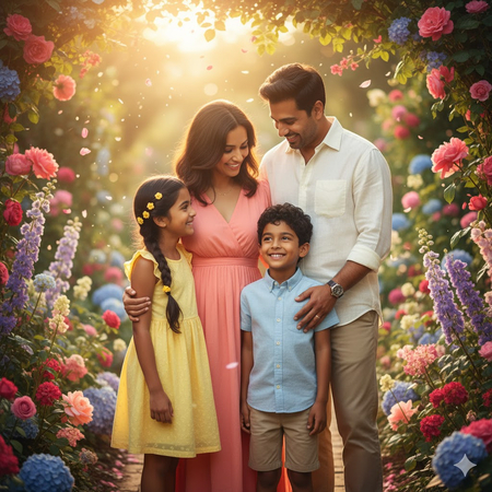 happy family portrait