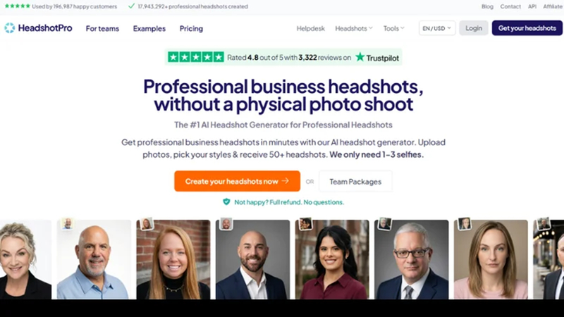 ai headshot generator with headshot pro