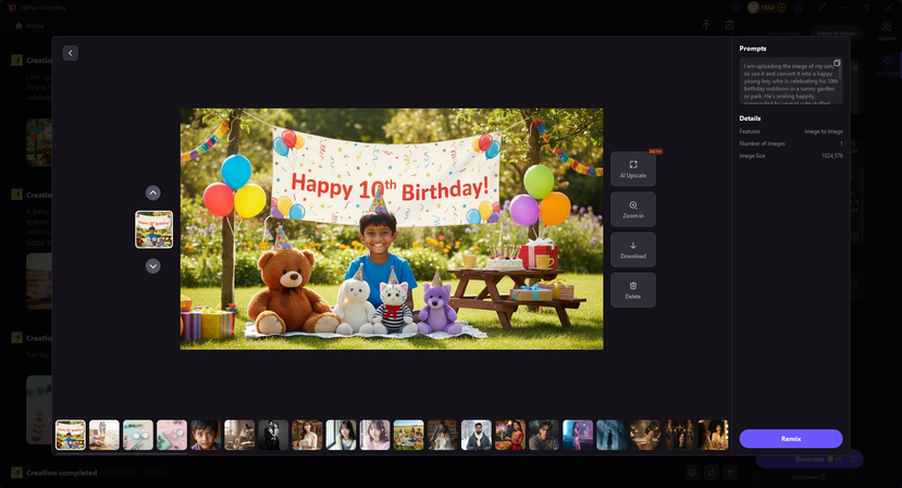 hitpaw fotorpea ai birthday photo