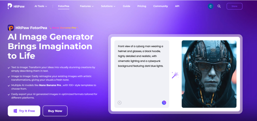 hitpaw fotorpea ai turn pet into human