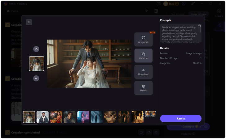 hitpaw fotorpea ai wedding photo
