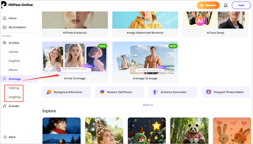 hitpaw online text to image ai generator