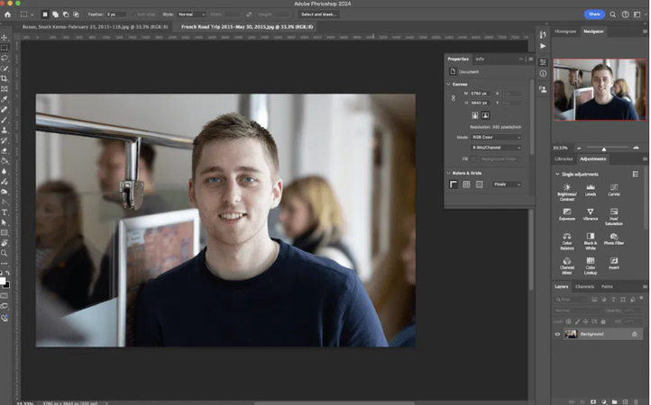 كيفية دمج صورتين في فوتوشوب