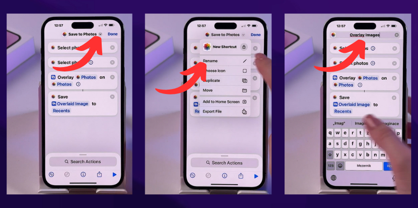 how to crop people into pictures on iphone with overlay