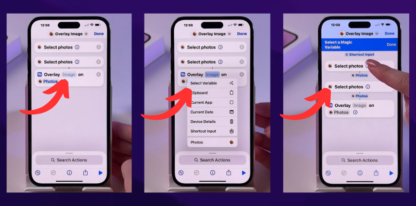 how to edit someone into a picture on iphone with overlay