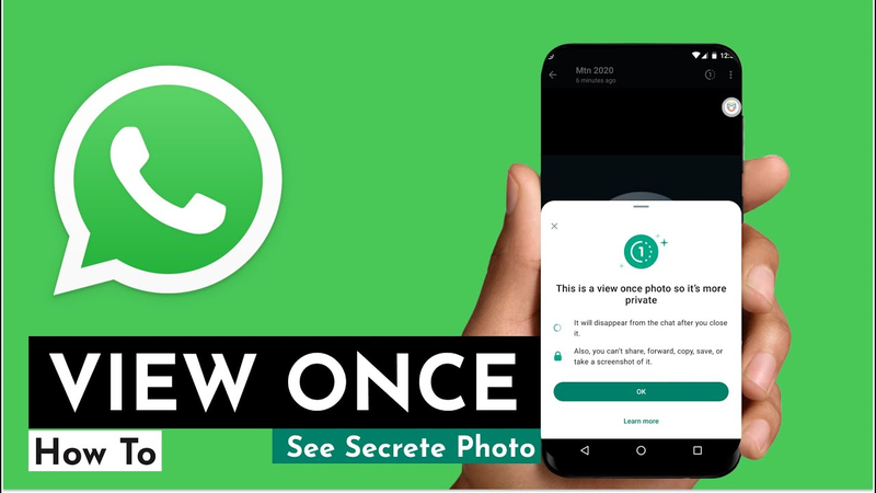 how to save one time photo in whatsapp