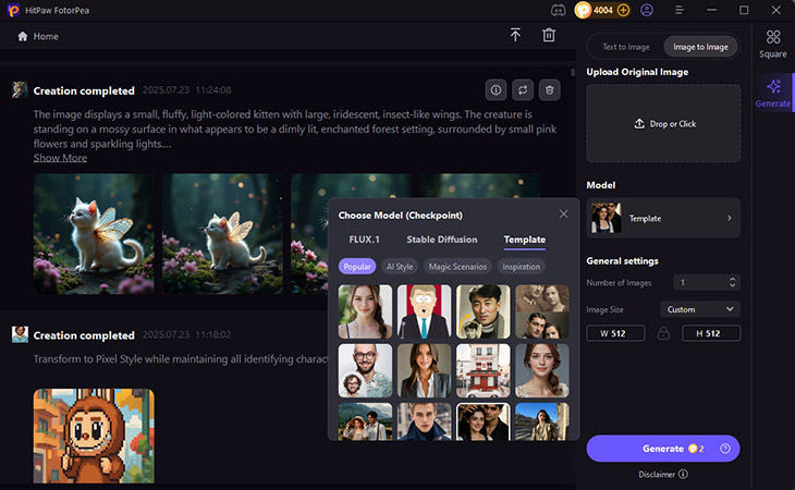 anime girl from photo on fotorpea