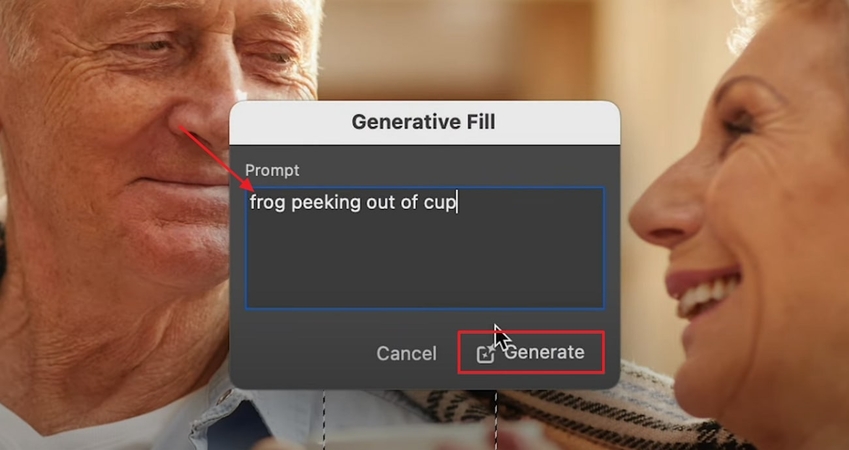 write detailed prompt to select generate