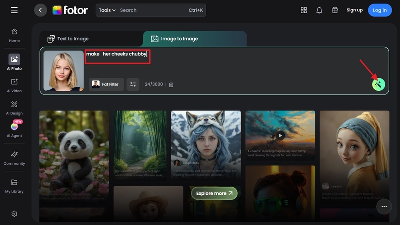 생성할 이미지에 아이디어 추가