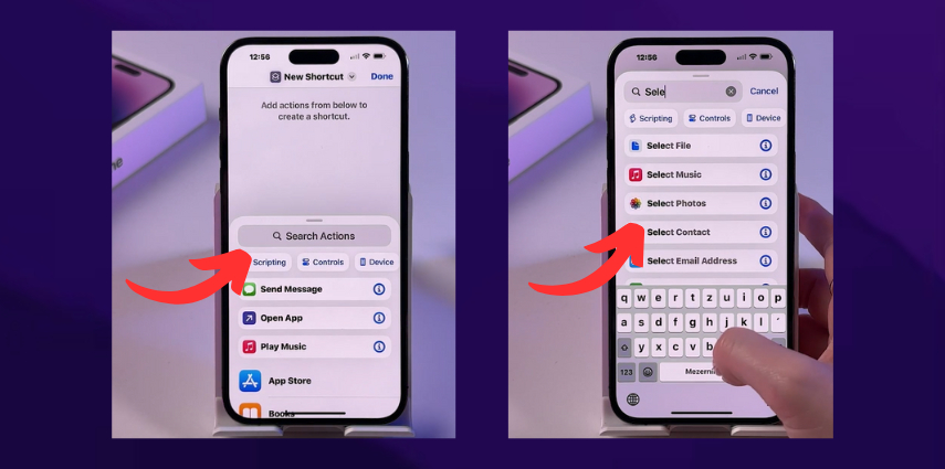 insert person into photo on iphone with overlay