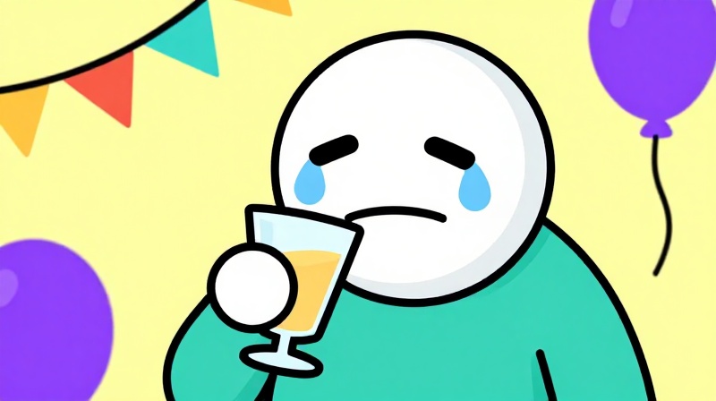 introvert at party crying mask meme