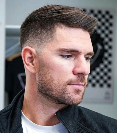 ivy league hair style for man