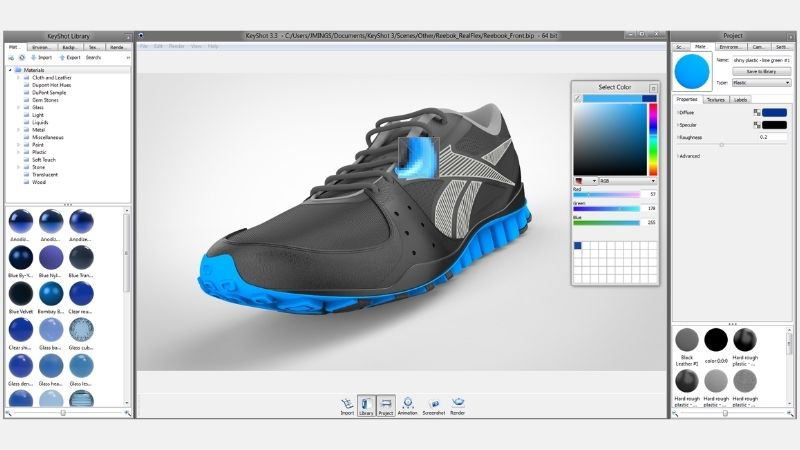 keyshot 3d rendering