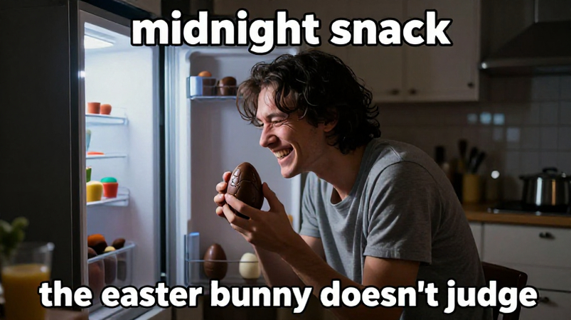 late night easter snack funny meme adults