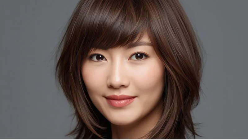 layered lob bob cut hairstyles for round faces