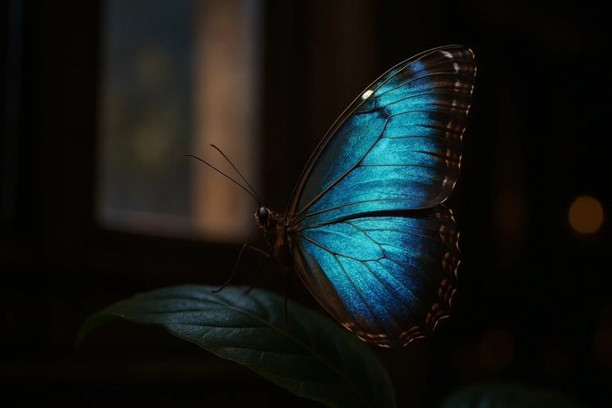 butterfly wing shimmer in photography