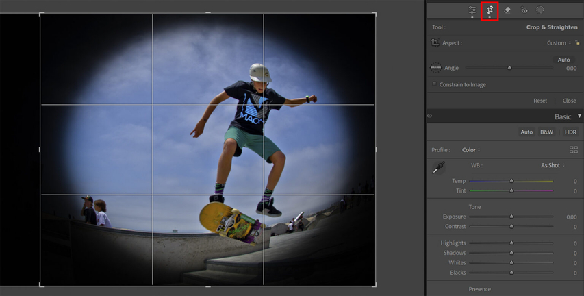 lightroom fisheye