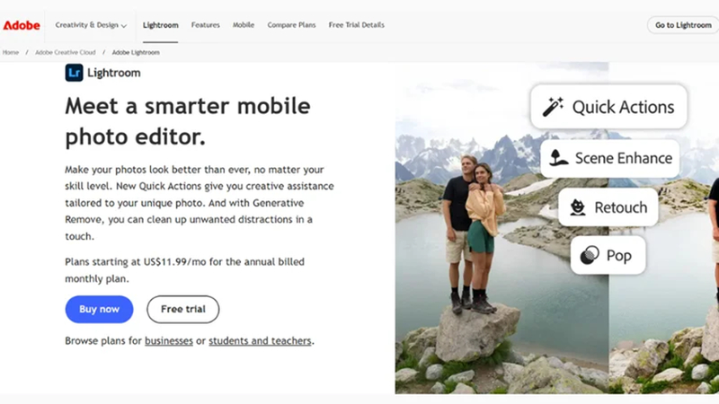 install adobe lightroom for grainy photo fix