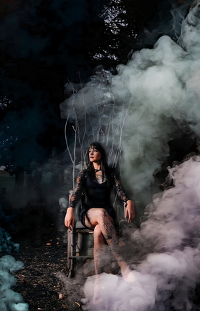 liquid smoke effects photo shoot ideas