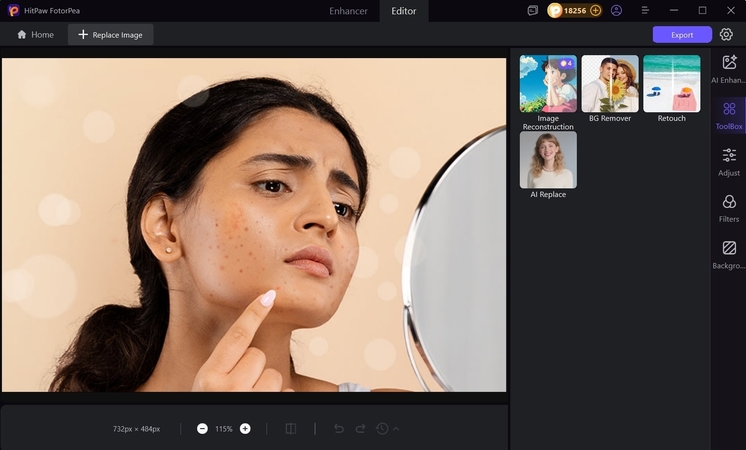 access fotorpea ai replace