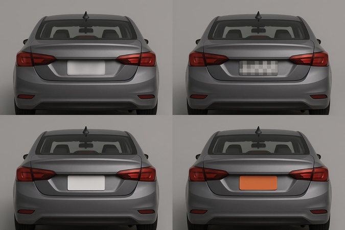 模糊車牌的類型