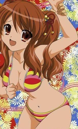 girl standing in a bikini