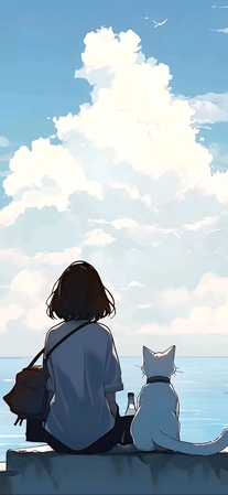 minimalistic anime aesthetic potraits wallpapers