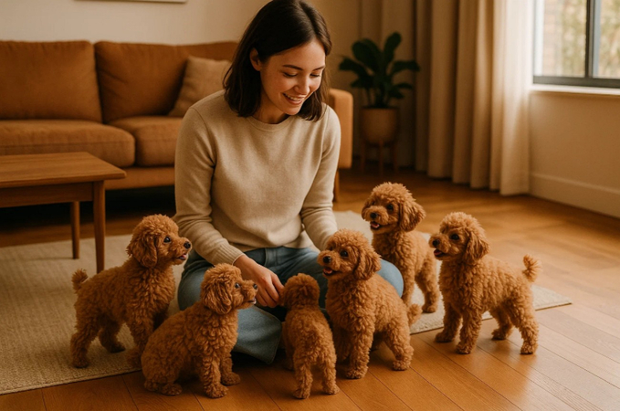 warm modern living room scene