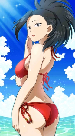 momo character in bikini