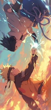 naruto sasuke fight scenes wallpapers